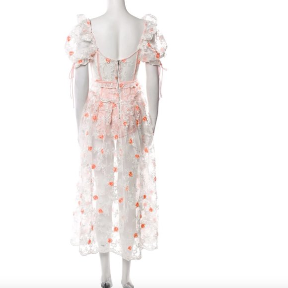 NWT Free People For Love & Lemons Tessa Midi Dress Size Small - Picture 14 of 15